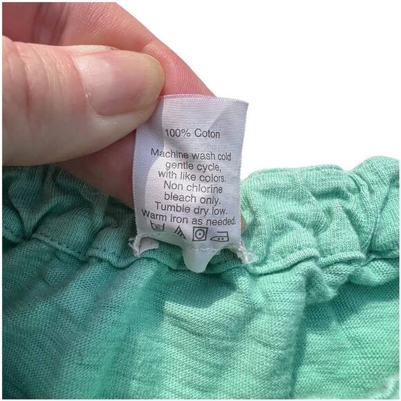 Kid's Crewcuts Long Sleeve Dress Pockets Size 10 Mint Green - Picture 6 of 6